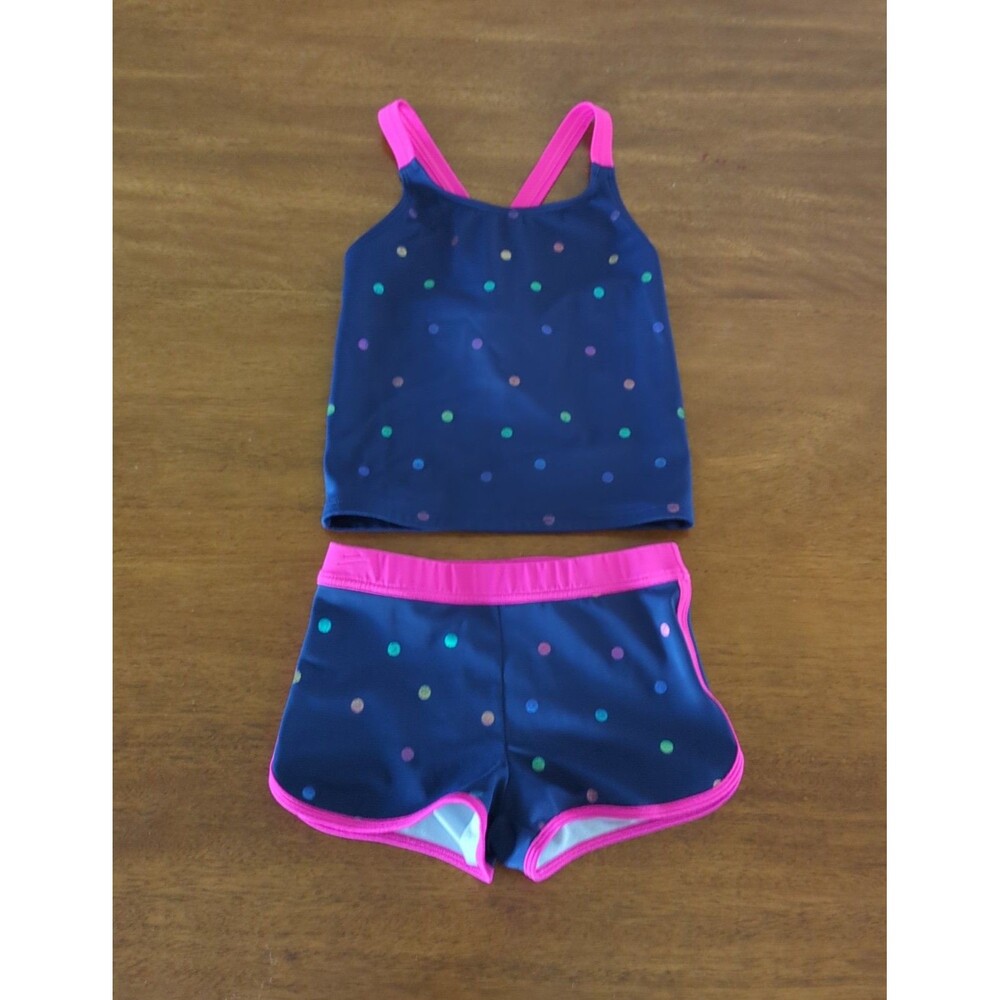 Mini Boden Girls Cross-Back Tankini Top and bottom set
Rainbow Foil Confetti 6/7
